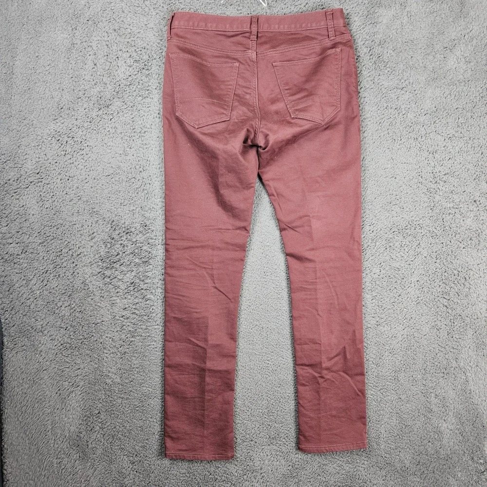 Banana Republic Travel Jean Mens 30x32 Slim Fit Burgundy Maroon Cotton Pants‎